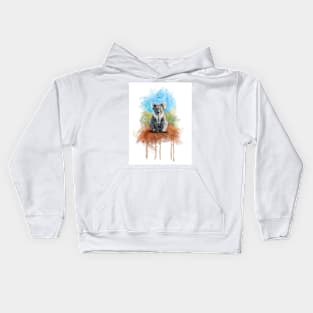 Watercolor Illusration of a Koala Kids Hoodie